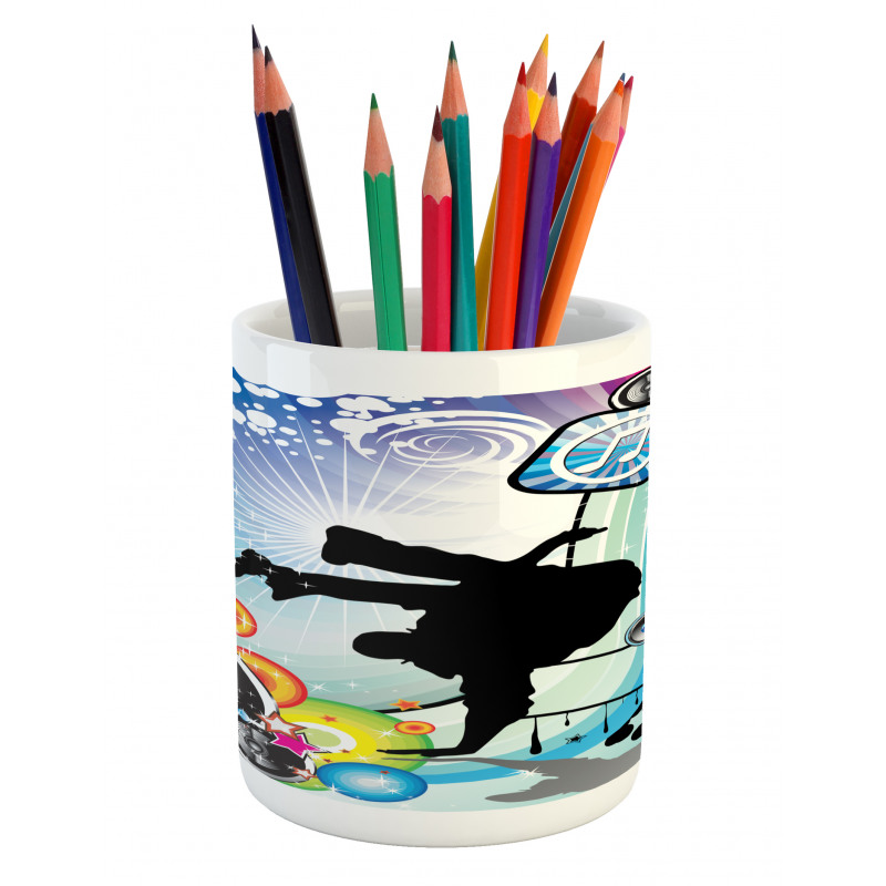 Break Dancer Guy Pencil Pen Holder