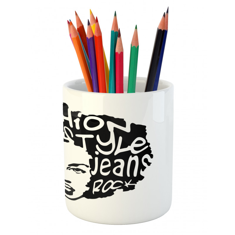 Afro Hair Art Pencil Pen Holder