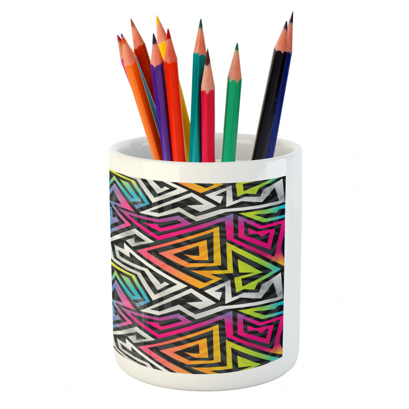 Rainbow Maze Pencil Pen Holder