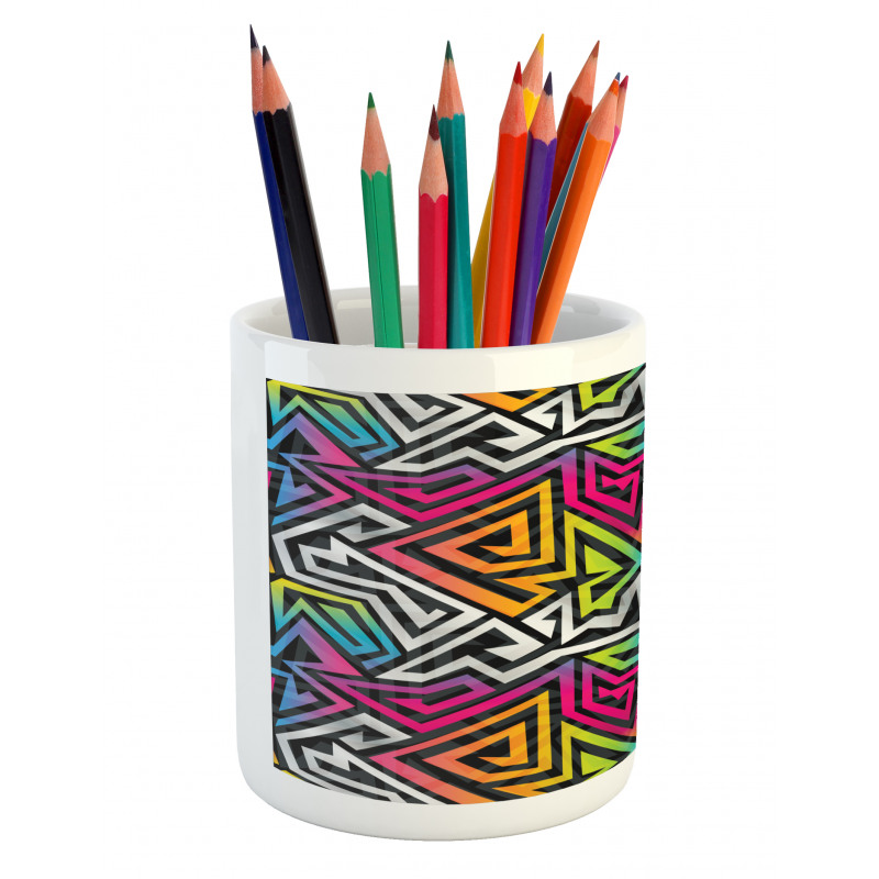 Rainbow Maze Pencil Pen Holder