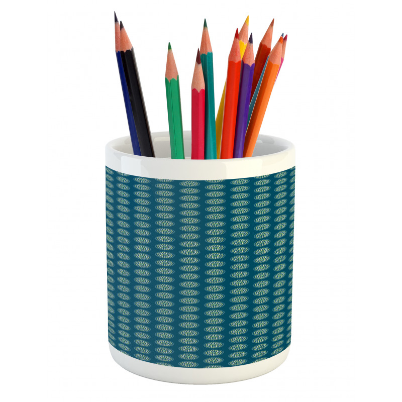 Moire Circles Spots Pencil Pen Holder