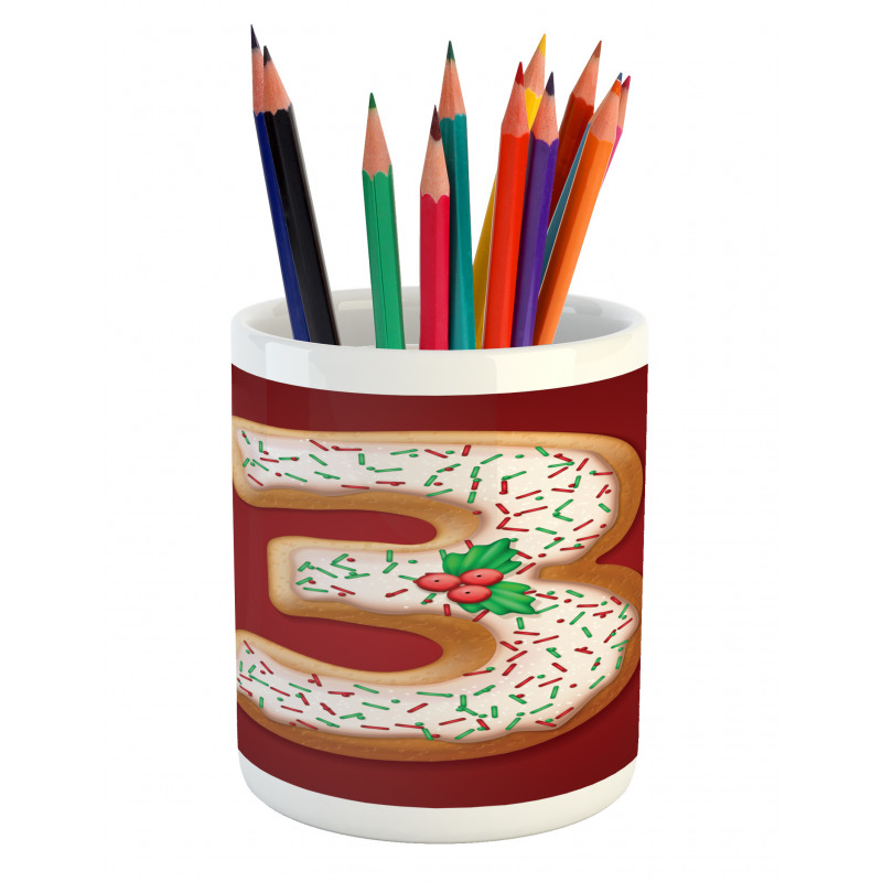 Xmas Cookie as 3 Pencil Pen Holder