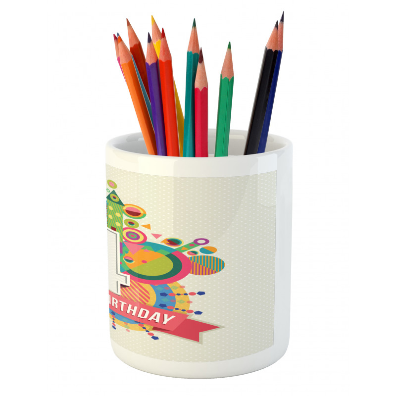 4 Years Old Colorful Pencil Pen Holder
