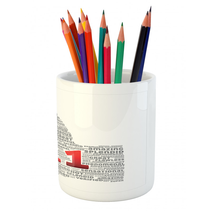 Thumbs up Number Pencil Pen Holder