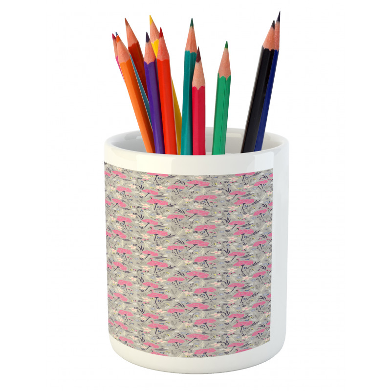 Repeating Dandelions Pencil Pen Holder