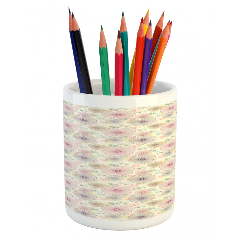 Geometric Petals Dots Pencil Pen Holder