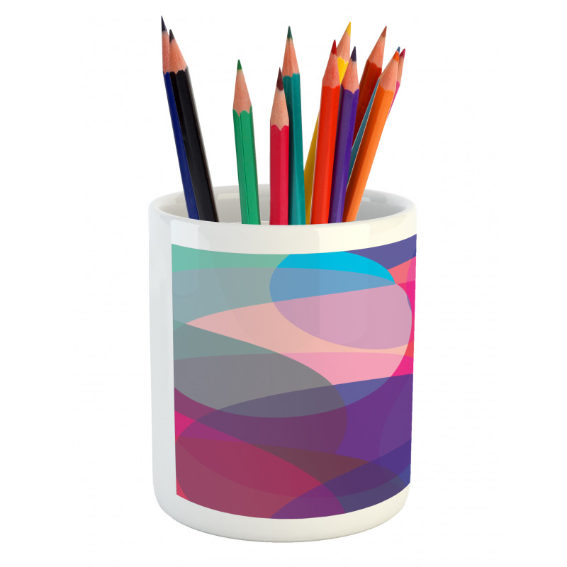 Colorful Circles Pencil Pen Holder