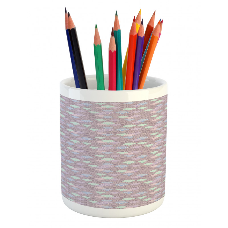 Japanese Wave Pastel Pencil Pen Holder