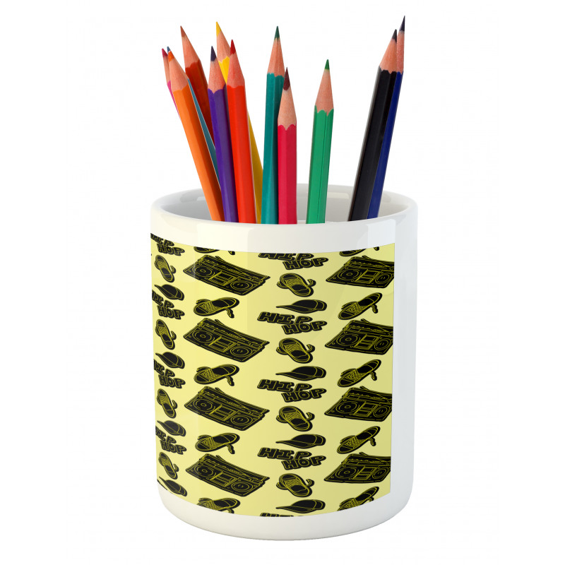 Subculture Theme Print Pencil Pen Holder