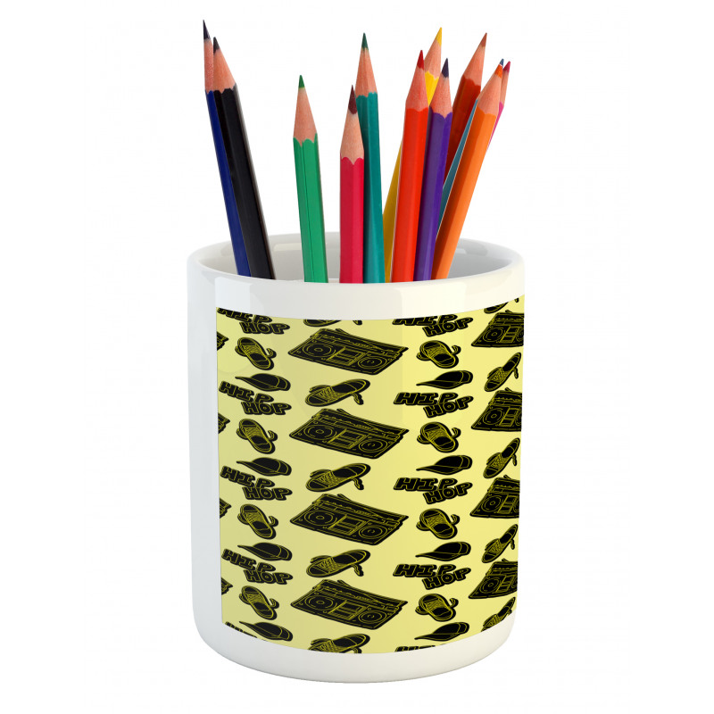 Subculture Theme Print Pencil Pen Holder