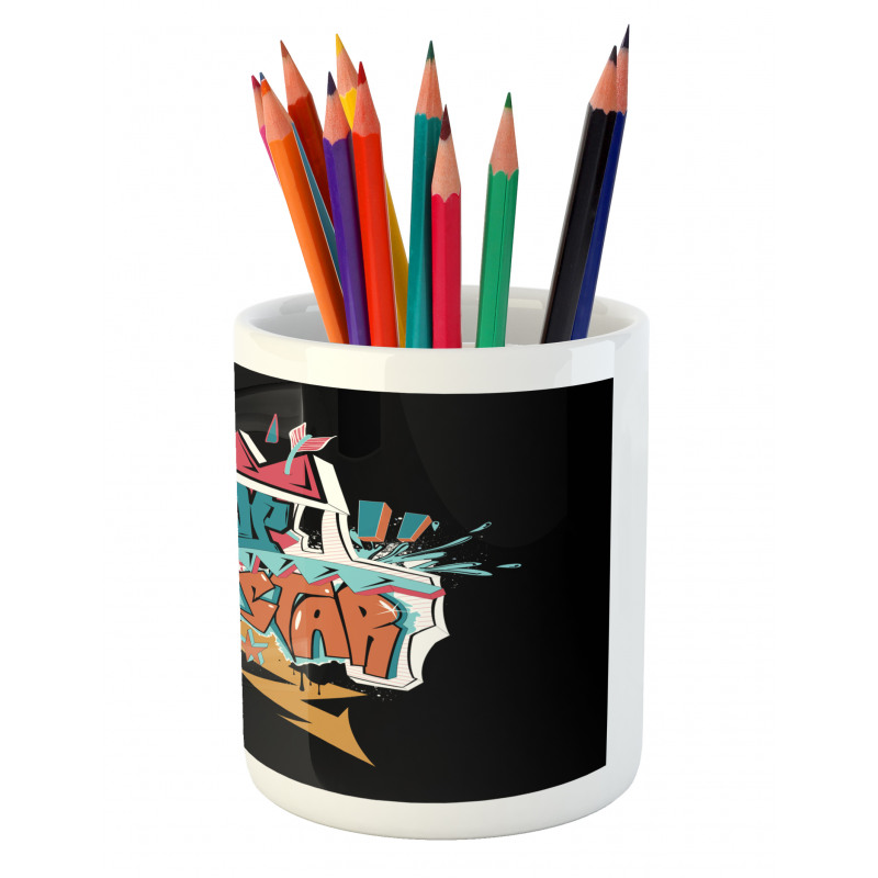 Underground Grafitti Pencil Pen Holder