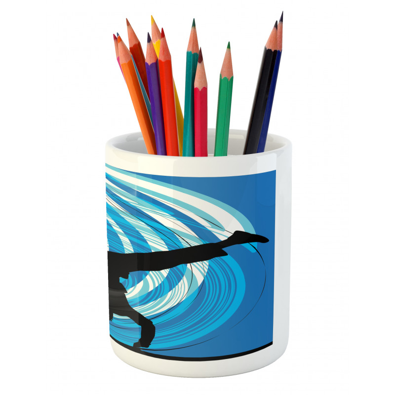 Head Spin on the Floor Pencil Pen Holder