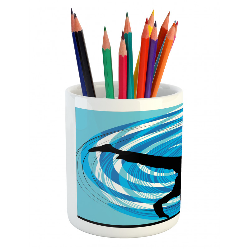 Head Spin on the Floor Pencil Pen Holder