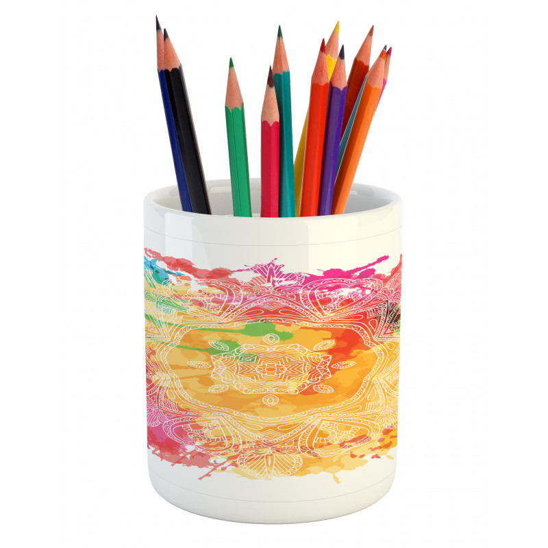 Outline Flower Pencil Pen Holder