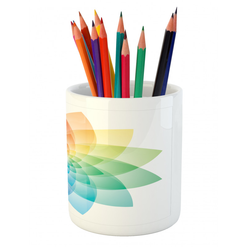 Rainbow Tones Petal Pencil Pen Holder