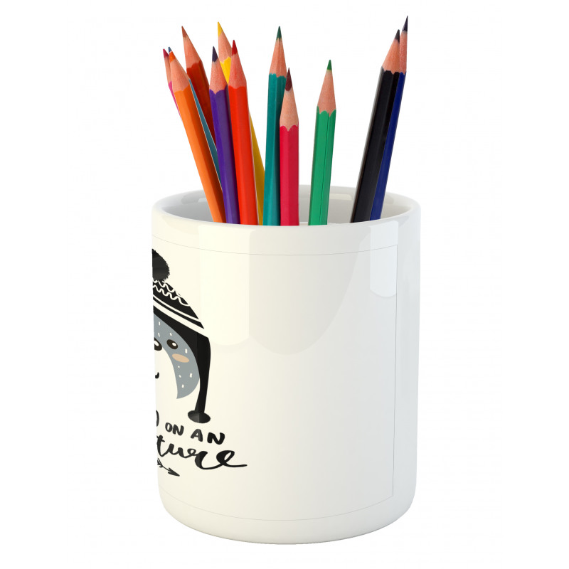 Baby Bear and Hat Pencil Pen Holder