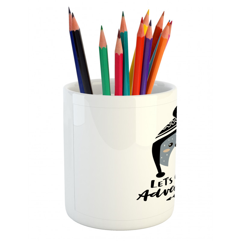 Baby Bear and Hat Pencil Pen Holder