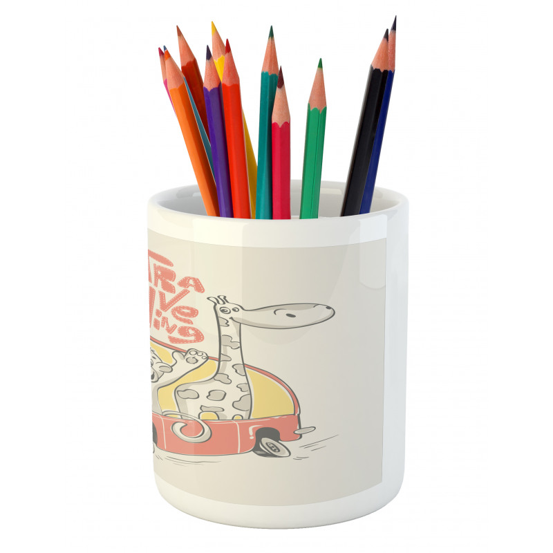 Traveling Animals Pencil Pen Holder