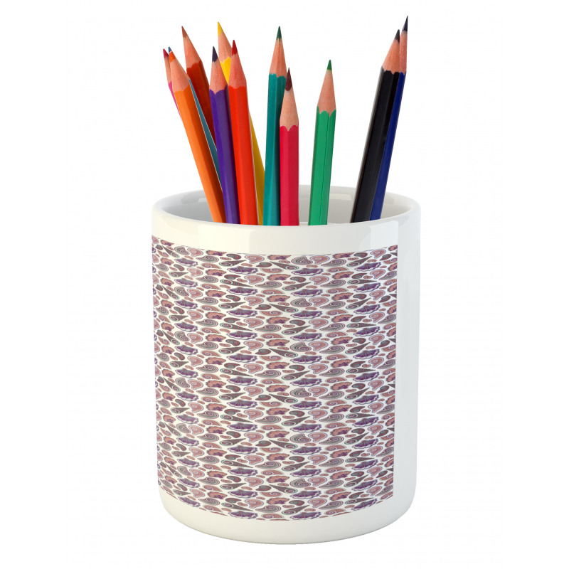 Tropical Beach Seashells Pencil Pen Holder