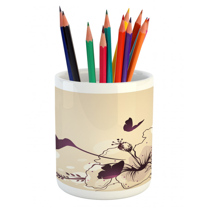 Flappy Tiny Hummingbirds Pencil Pen Holder