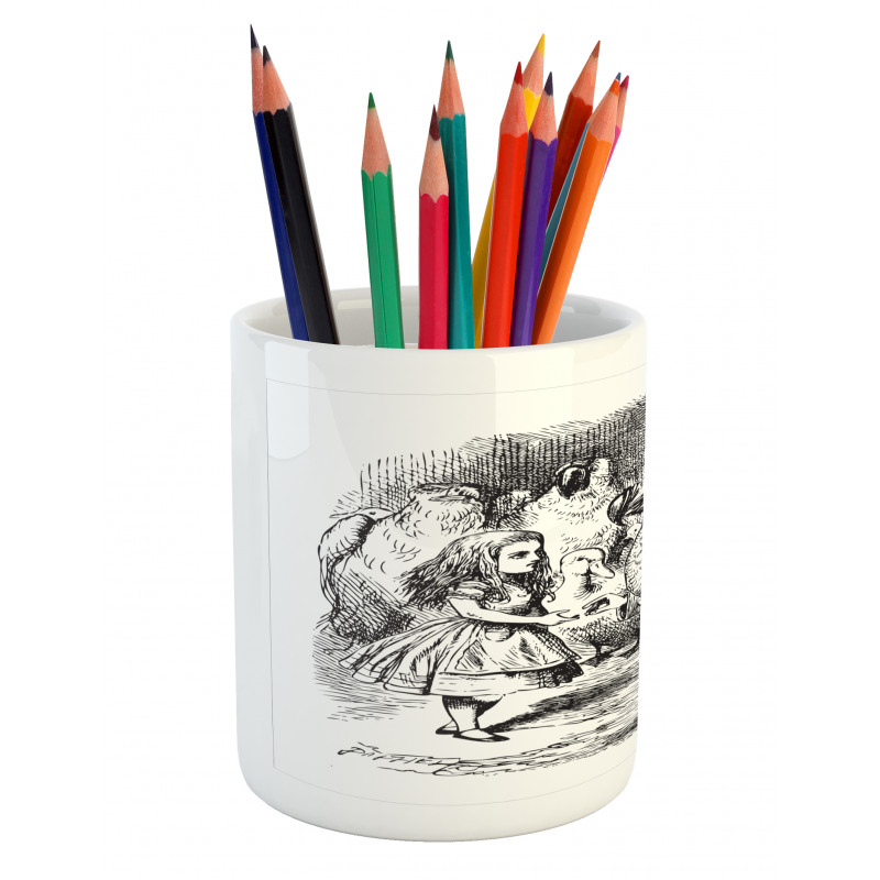 Alice and the Dodo Sketch Pencil Pen Holder