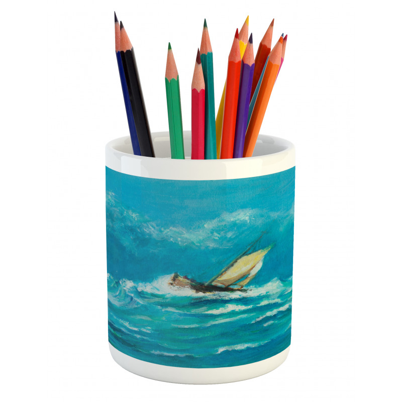 Sail in Stormy Weather Pencil Pen Holder