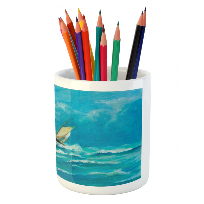 Sail in Stormy Weather Pencil Pen Holder