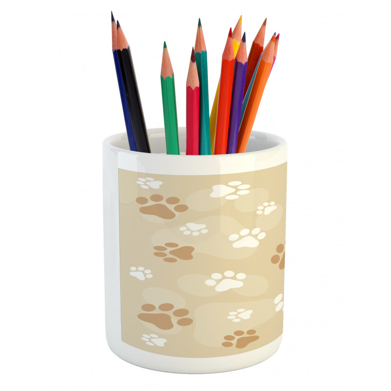 Baby Dog Pet Paws Pencil Pen Holder