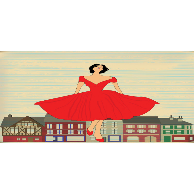 Lady in Red Dress Pencil Pen Holder