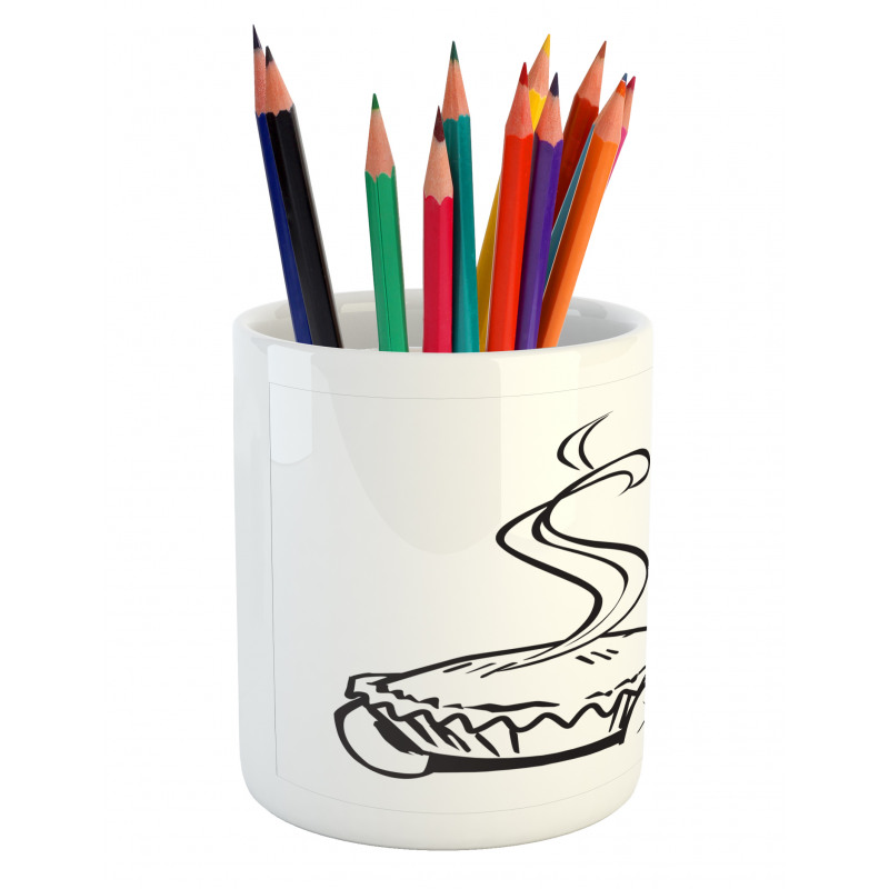 Wife Bakes Pie Pencil Pen Holder