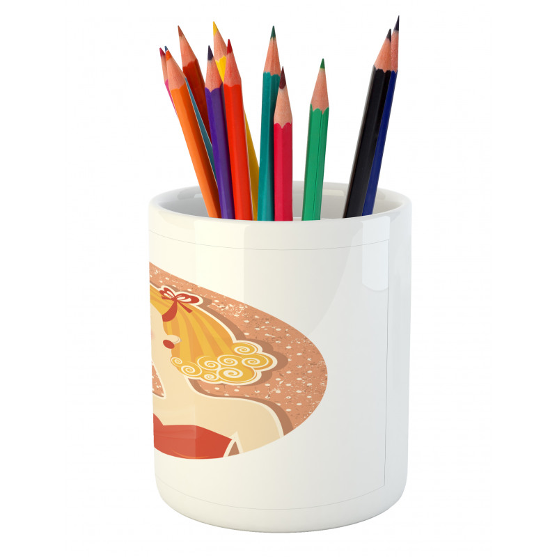 Pin up Female Pencil Pen Holder