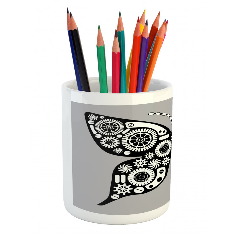 Silhouette Butterfly Pencil Pen Holder