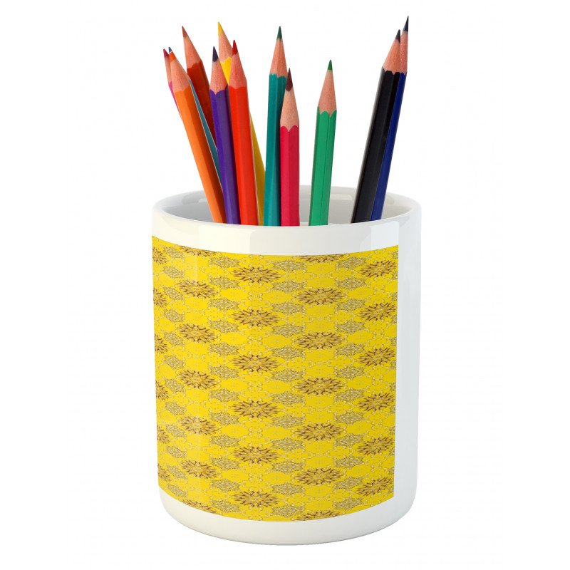 Swirly Flowers Pencil Pen Holder