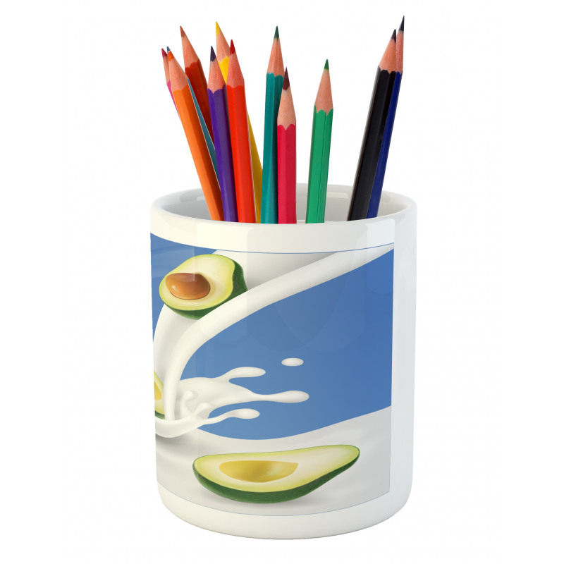 Flowing Milk Splash Pencil Pen Holder