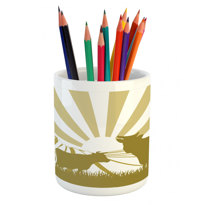 Idyllic Cottage Theme Pencil Pen Holder