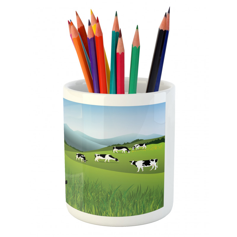 Agriculture Landscape Pencil Pen Holder