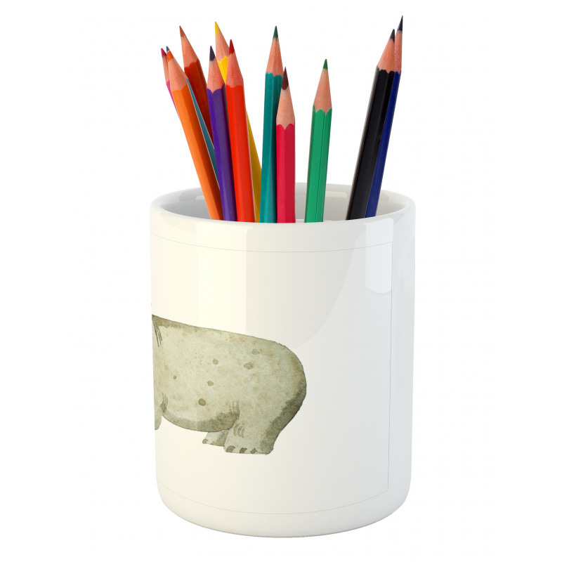 Watercolor Style Baby Pencil Pen Holder