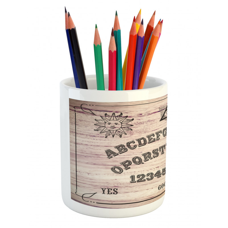 Wooden Texture Pencil Pen Holder