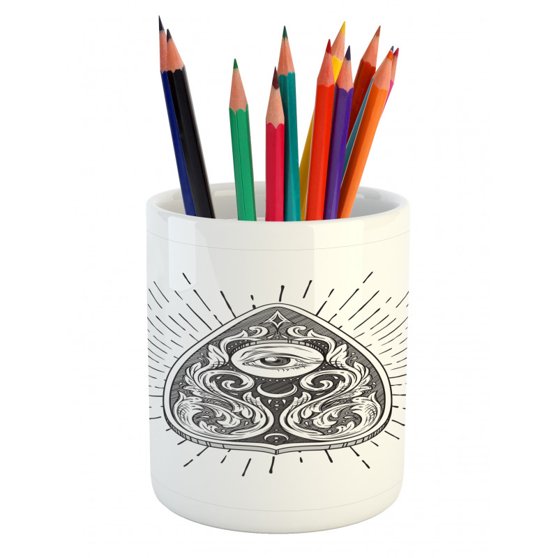 Hatched Sketch Pencil Pen Holder