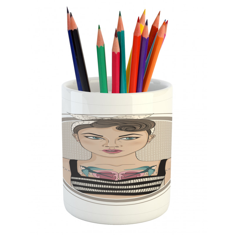 Rockabilly Rebel Pencil Pen Holder