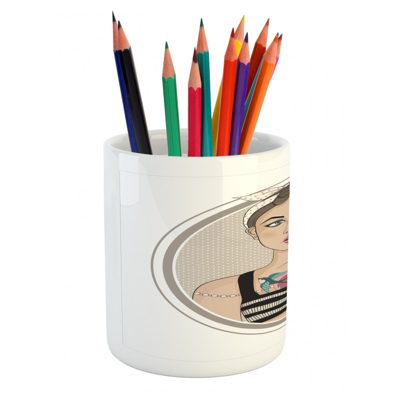 Rockabilly Rebel Pencil Pen Holder