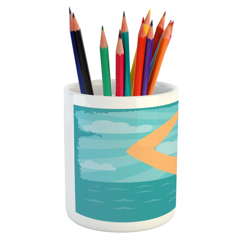 Smiling Sailor Girl Pencil Pen Holder