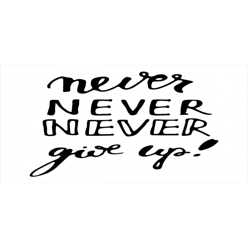 Never Give up Motivation Pencil Pen Holder