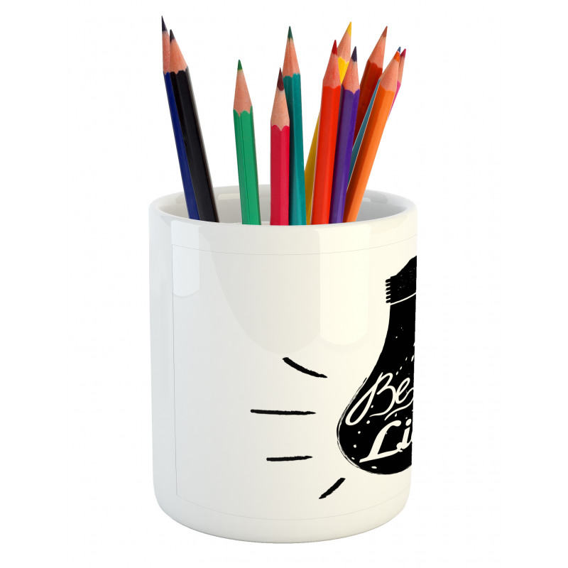 Text on Home Appliance Pencil Pen Holder