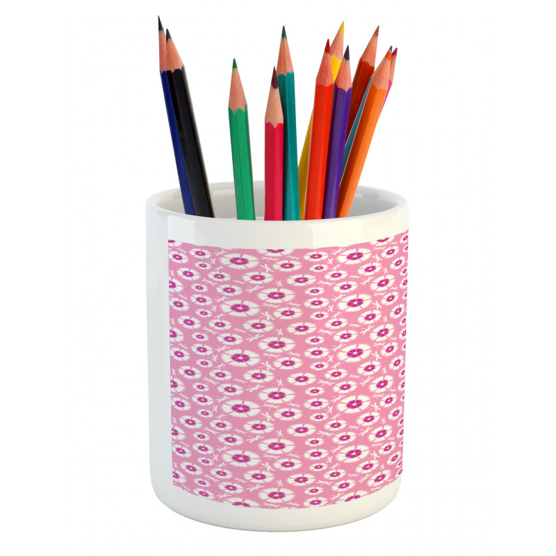 Petals with Bugs Pencil Pen Holder