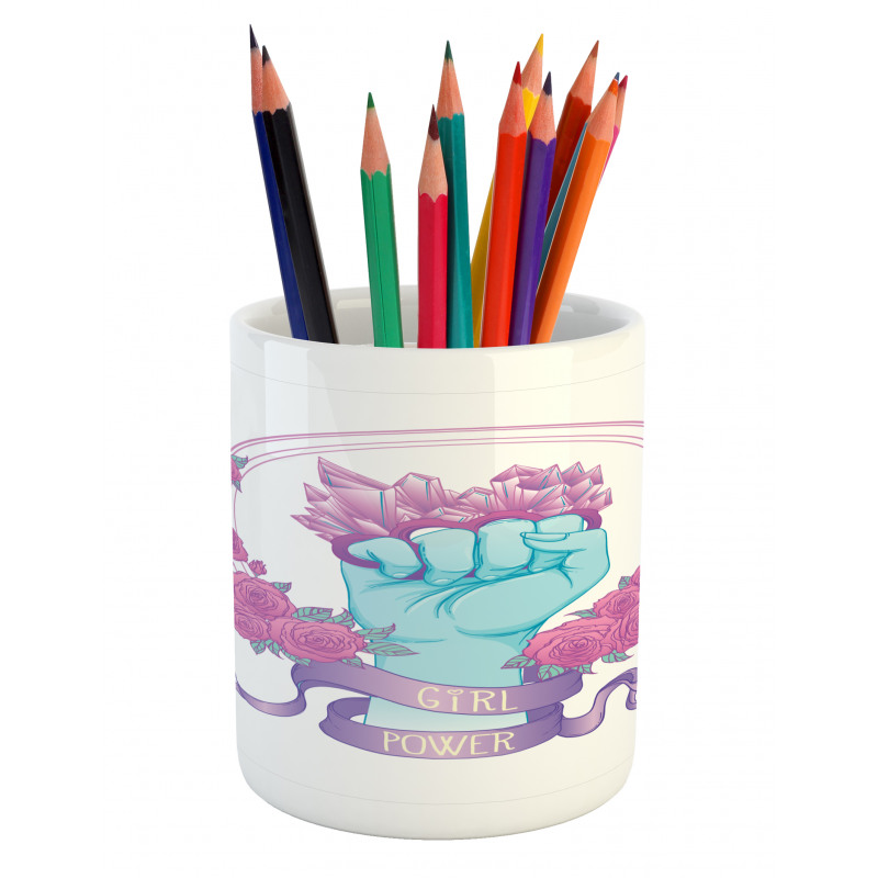 Fist Female Power Pencil Pen Holder