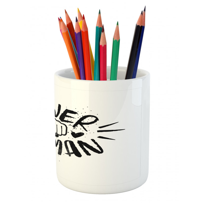 Power Woman Fist Shape Pencil Pen Holder