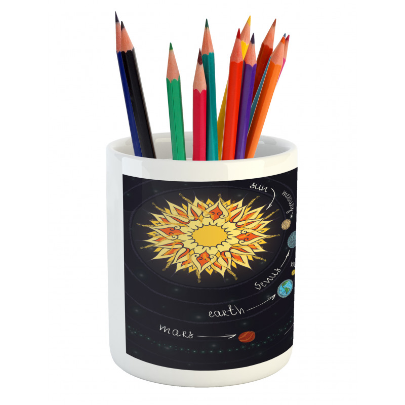 Solar System Pencil Pen Holder