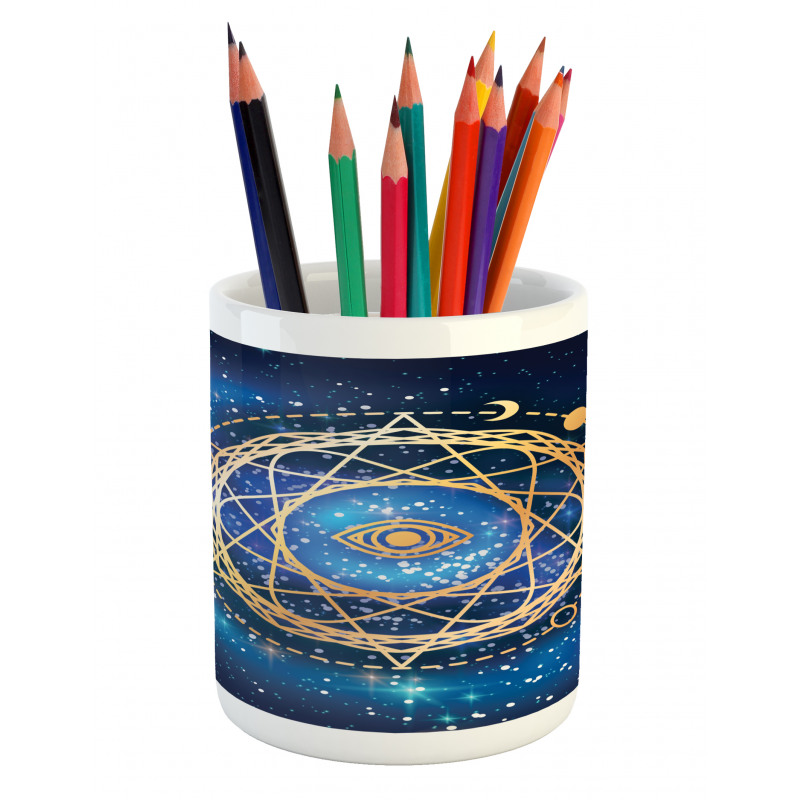 Geometric Emblem Pencil Pen Holder