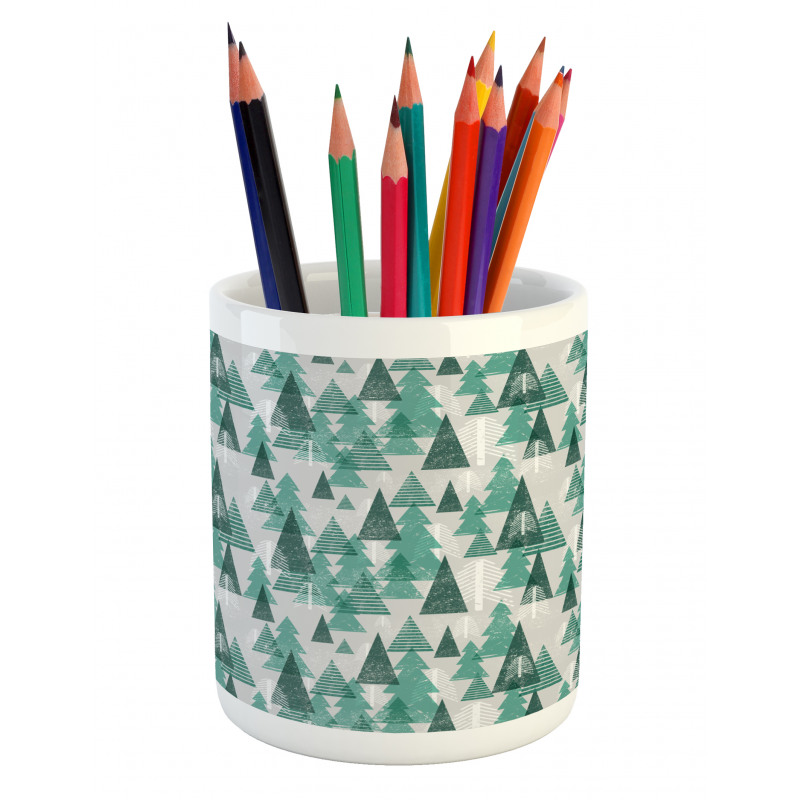 Winter Trees Pencil Pen Holder